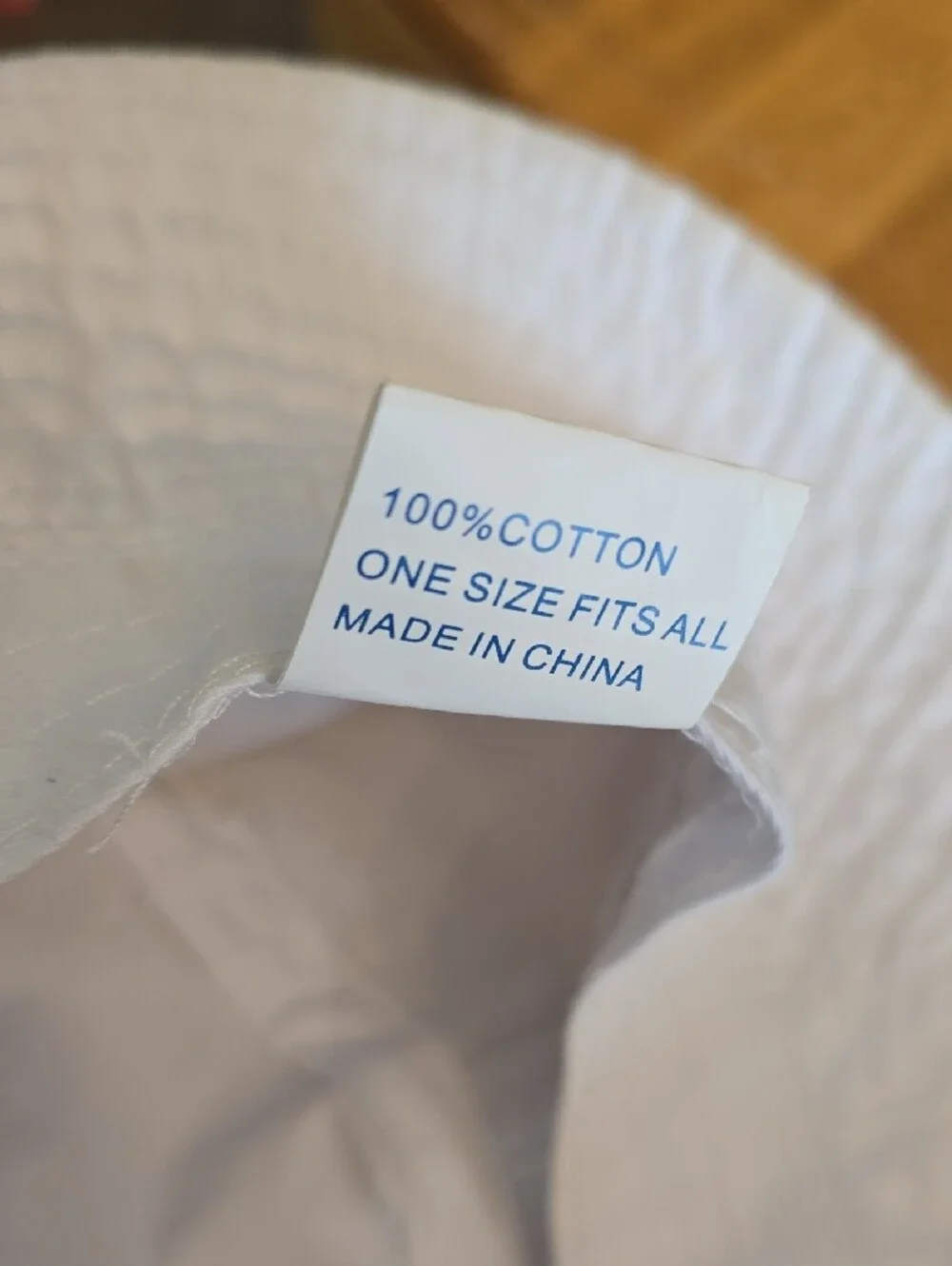 White Cotton Bucket Hat - Lightweight Sun Hat